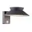 Nordlux Solar Wandleuchte Justina Metall Anthrazit 400lm - 830 Warmweiß | IP44 - Bewegungs- und Lichtsensor